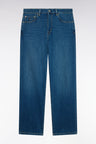 Regular fit stone bleach stretch denim jeans