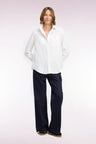 Regular fit flared jeans in raw denim