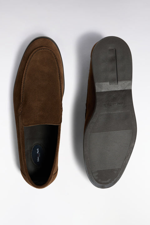 Mocassins en cuir suédé marron - Image 3