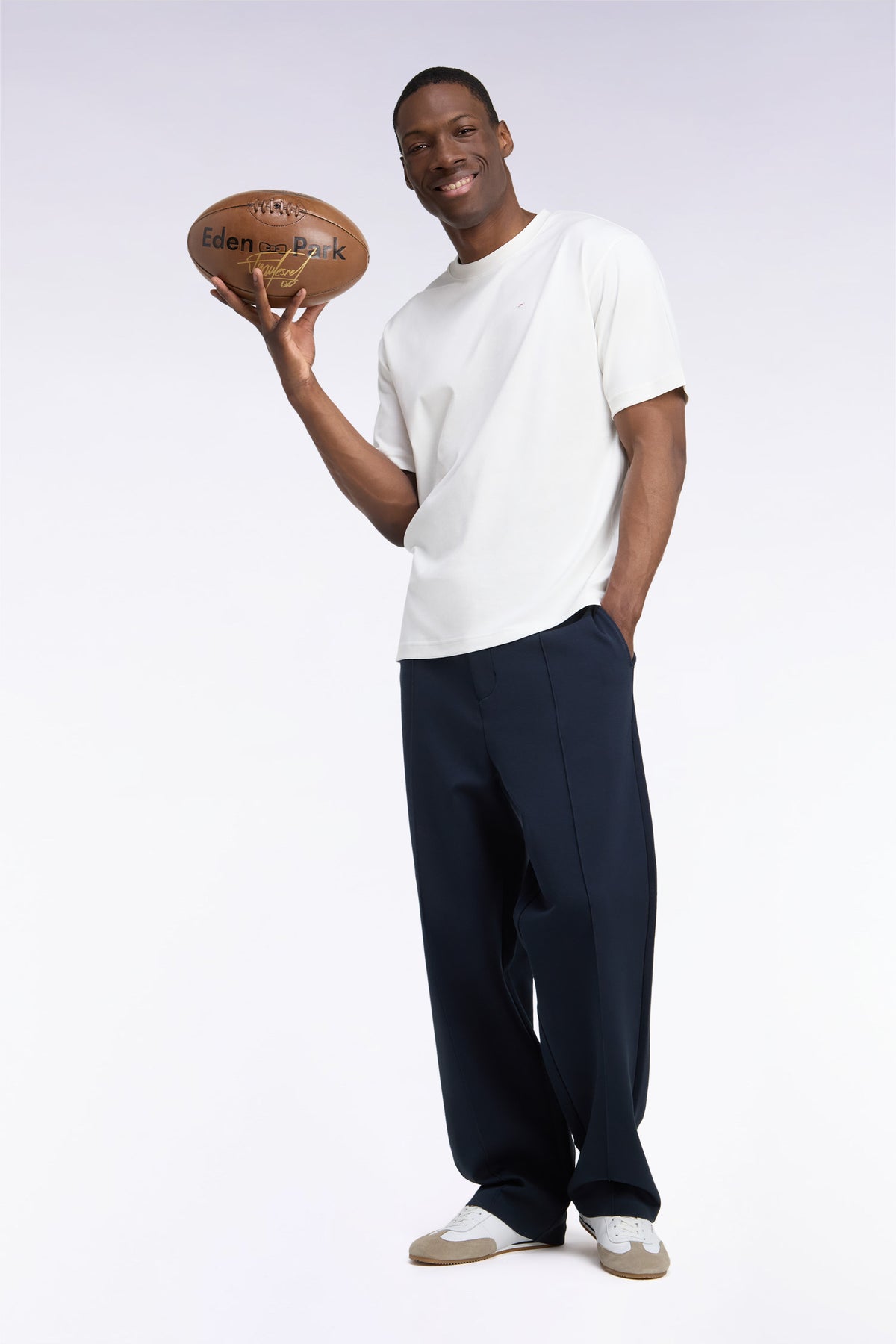 Loose fit unisex navy joggers