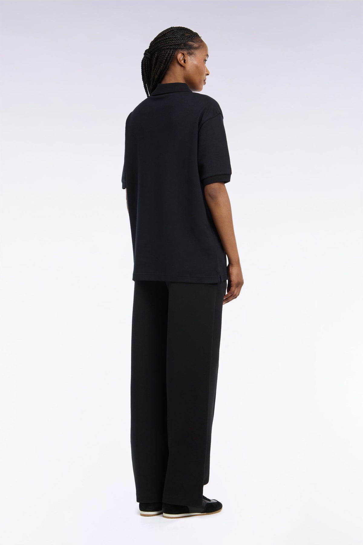 Loose fit black unisex jogging pants