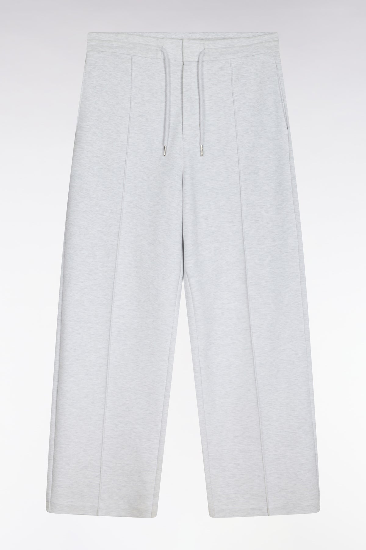 Loose fit unisex joggers in heather gray interlock