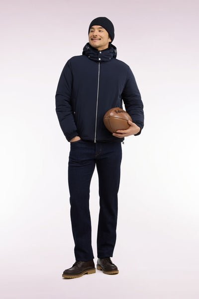 Doudoune en nylon marine