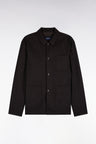 Brown straight cut flannel overshirt