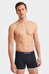Navy stretch cotton boxer shorts