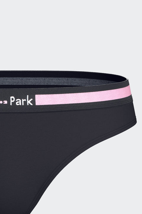 Tanga uni en coton stretch marine - Image 3