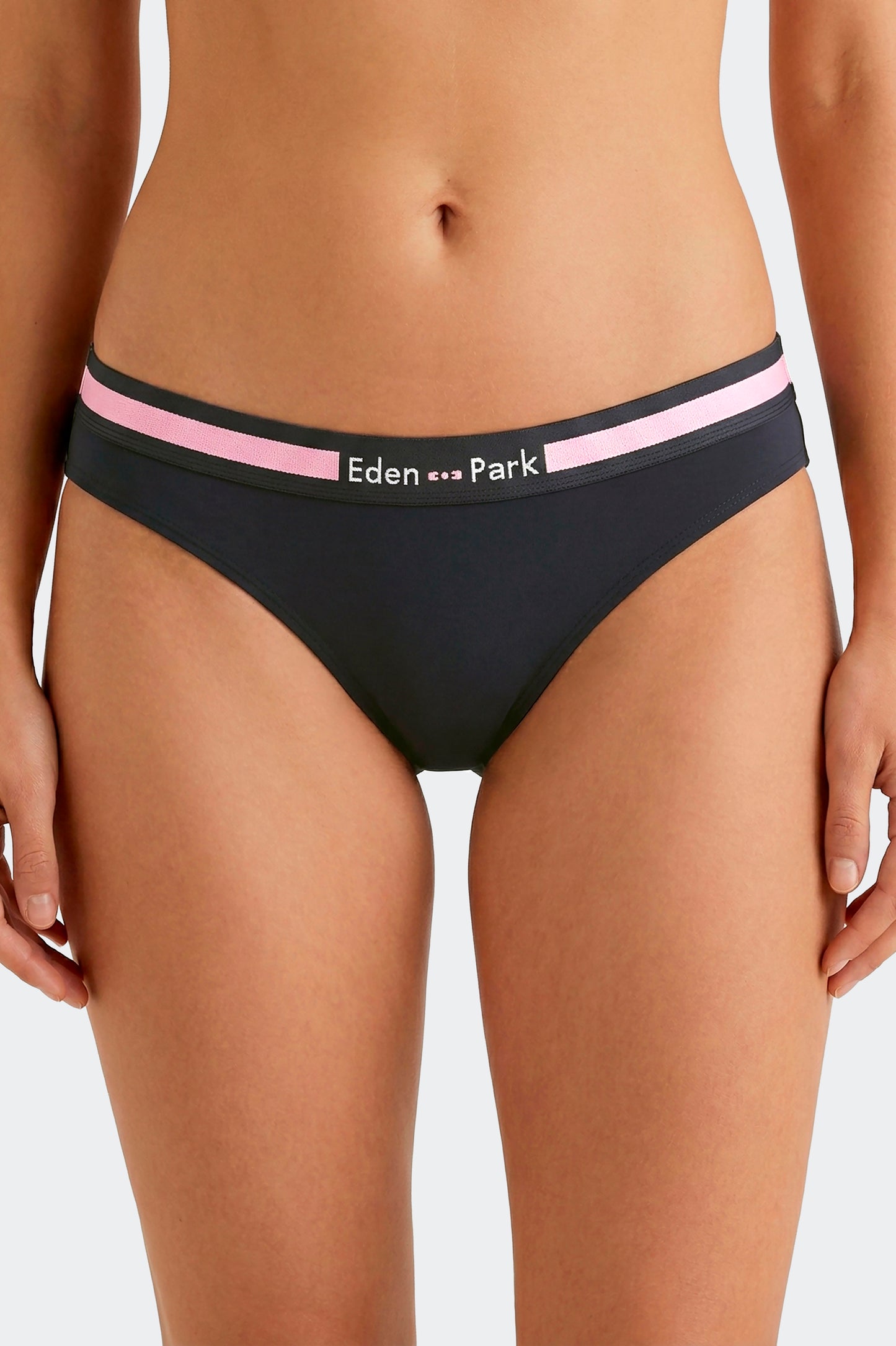 Culotte unie en coton stretch marine