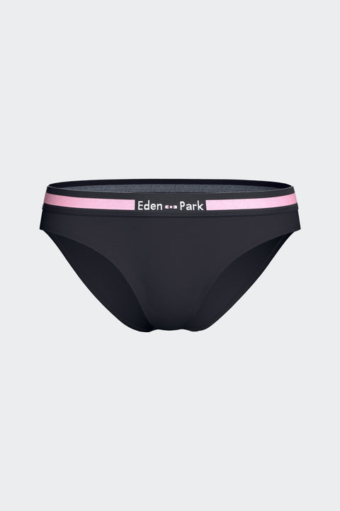 Culotte unie en coton stretch marine - Image 1