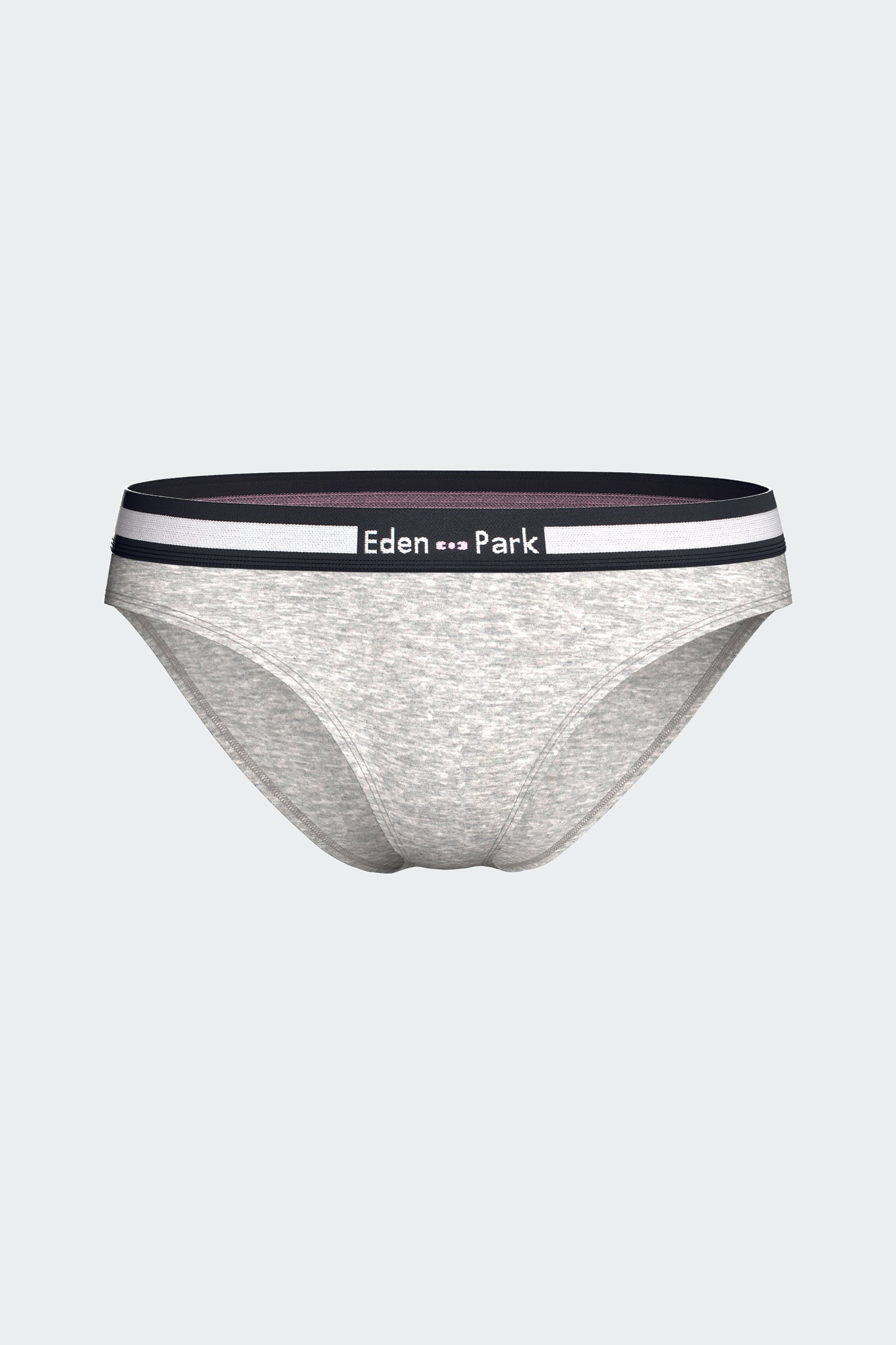 Culotte unie en coton stretch gris