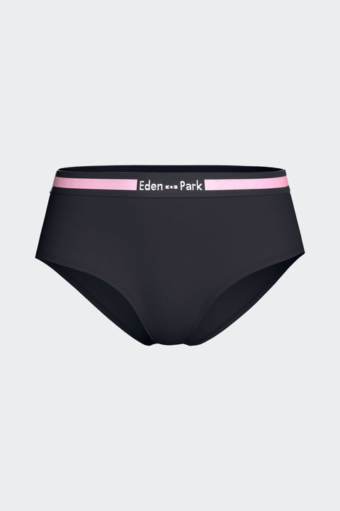 Shorty uni en coton stretch marine - Image 1