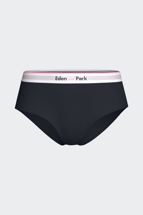 Shorty uni en Tencel stretch marine - Image 1