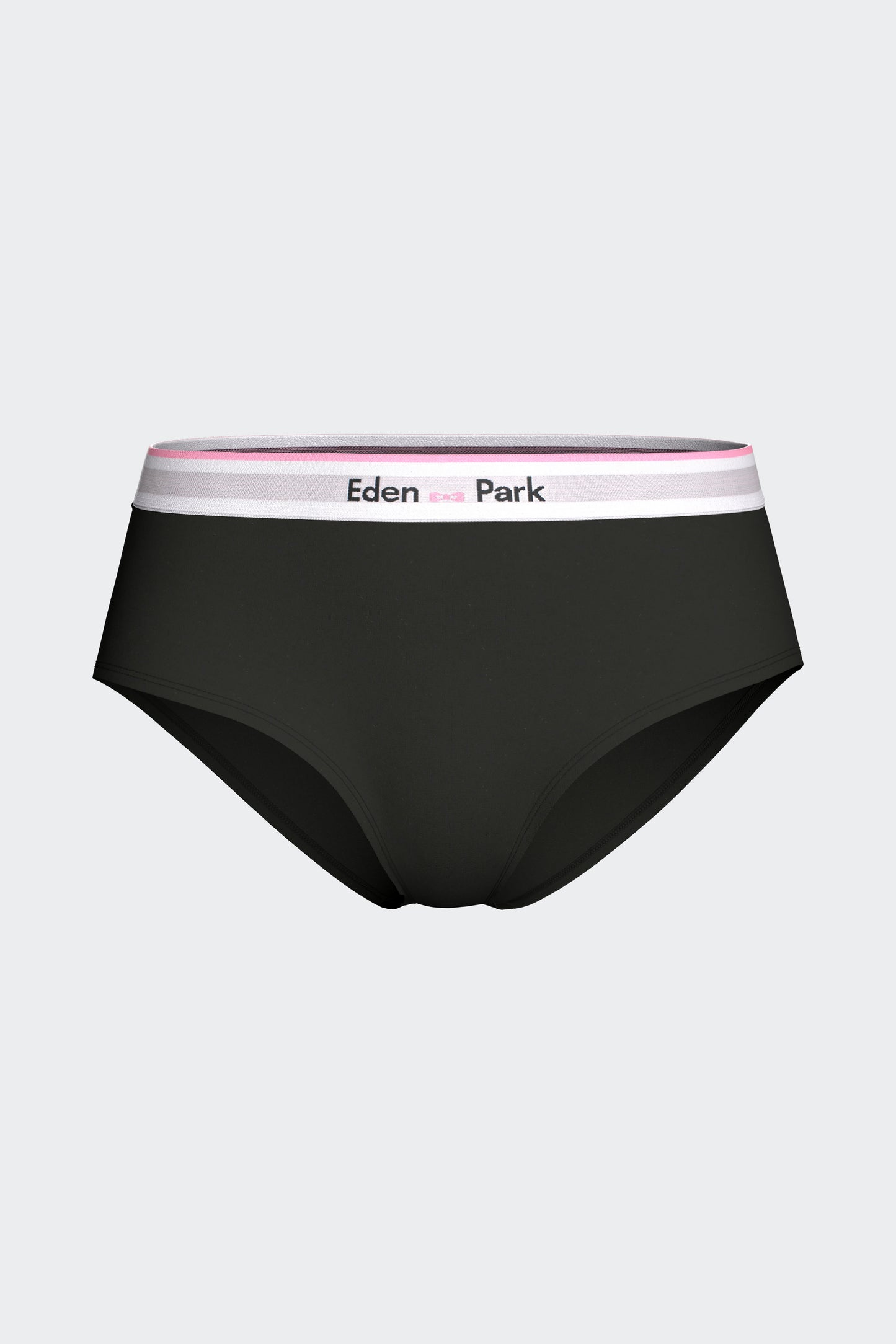 Shorty uni en Tencel stretch noir