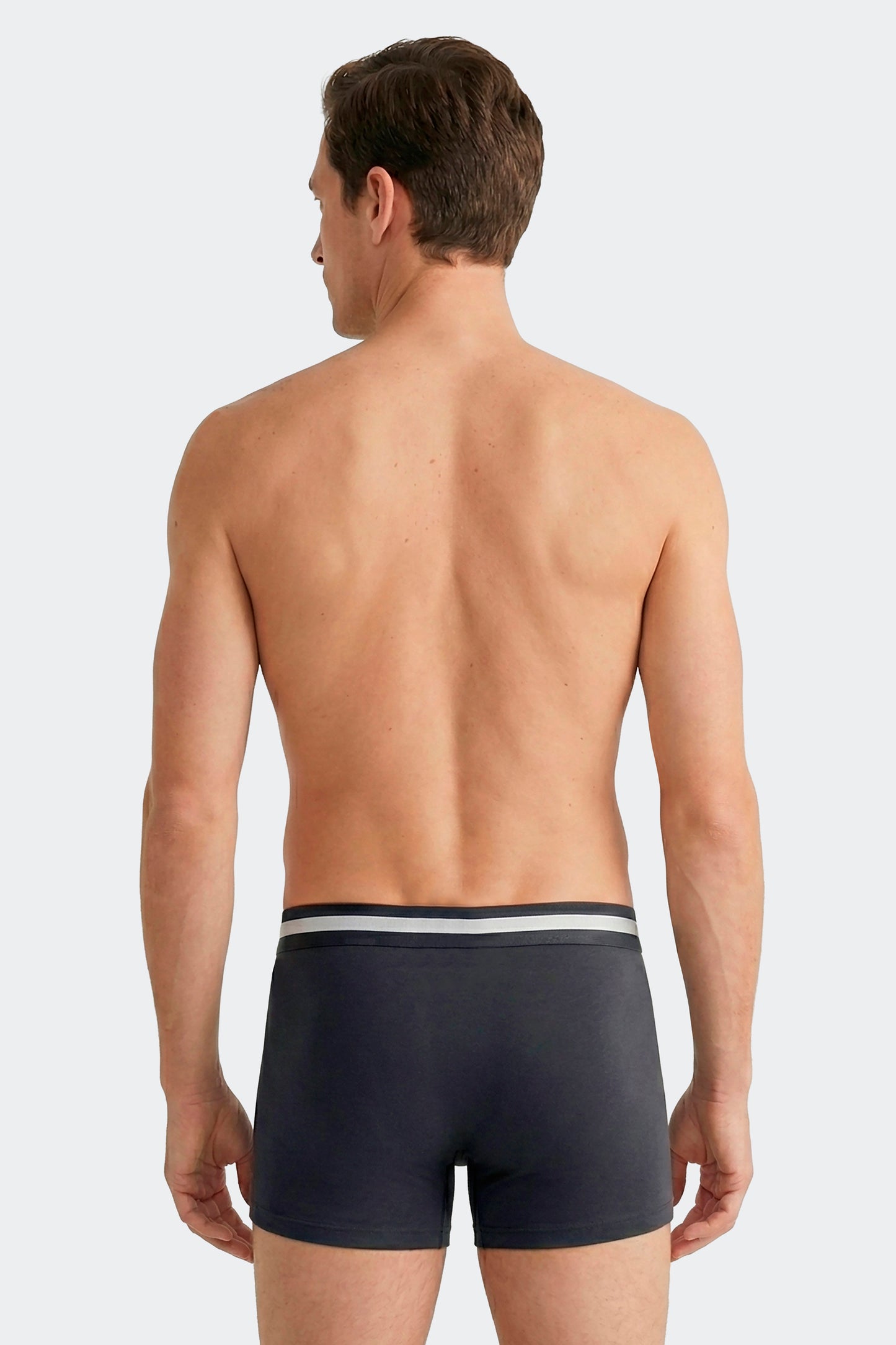 Lot de 2 boxers en jersey de coton stretch marine et ciel