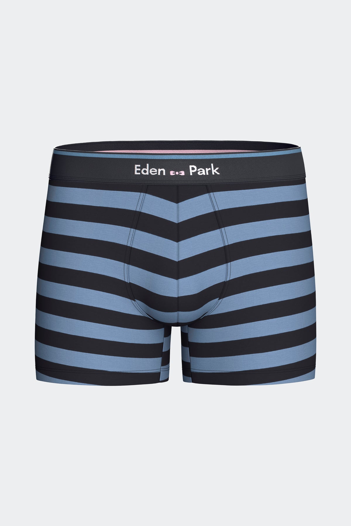 Lot de 2 boxers en jersey de coton stretch unis et rayés marine