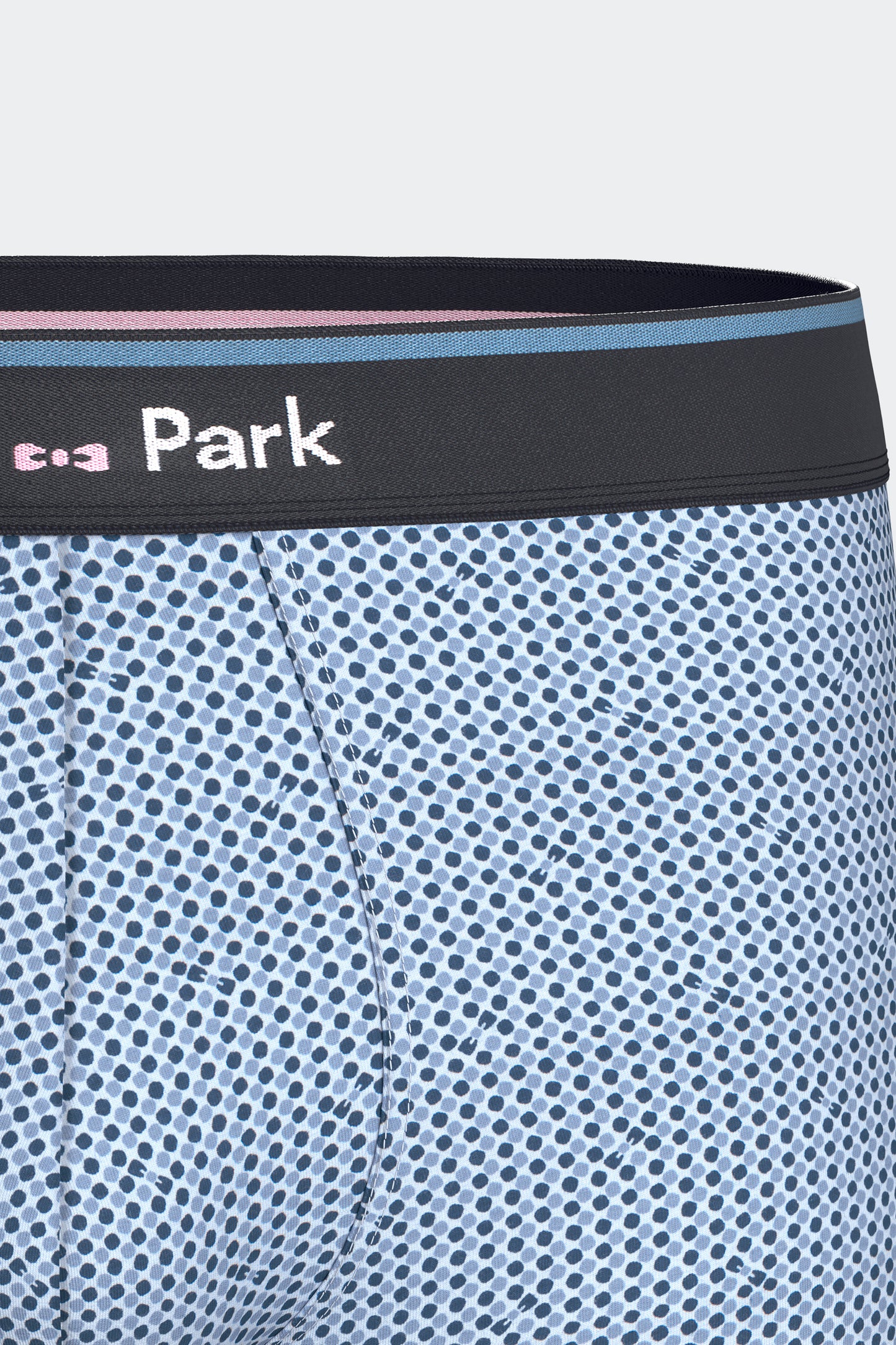 Lot de 2 boxers en jersey de coton stretch unis et imprimés marine et ciel