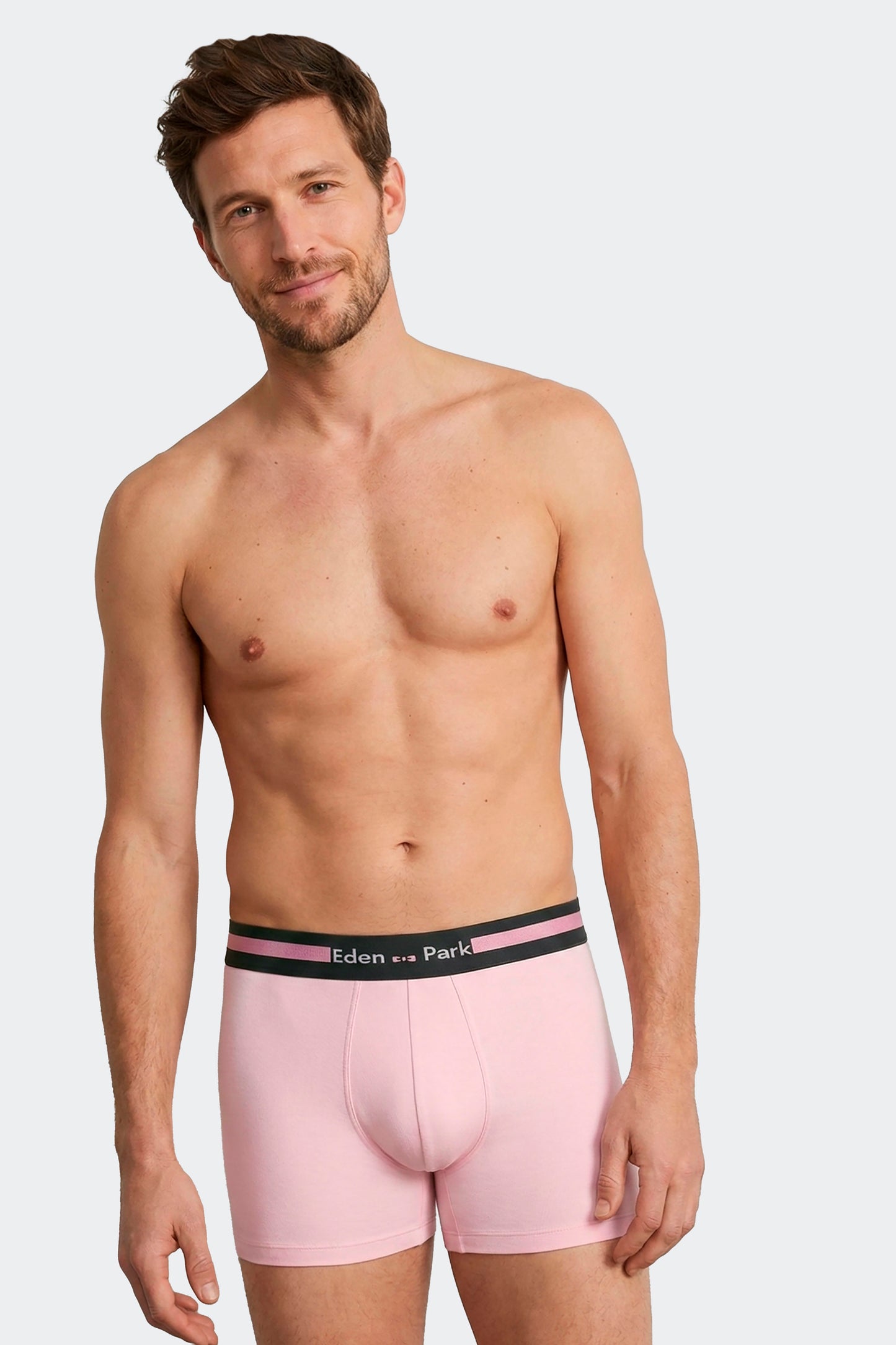 Lot de 3 boxers en jersey de coton stretch unis