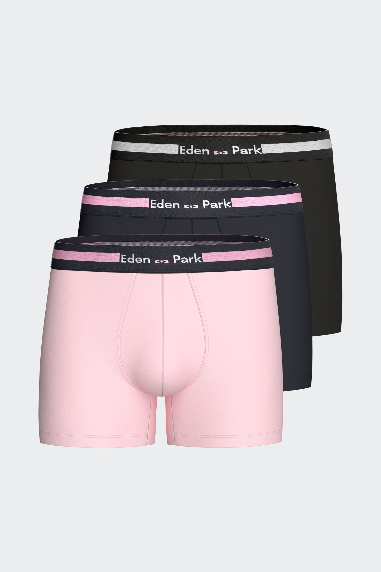 Lot de 3 boxers en jersey de coton stretch unis