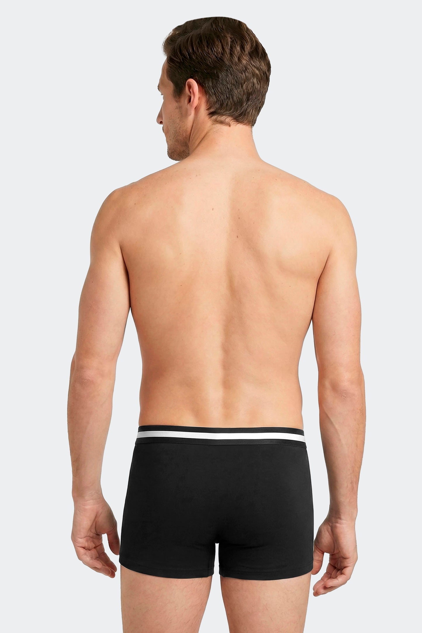 Lot de 3 boxers en jersey de coton stretch unis