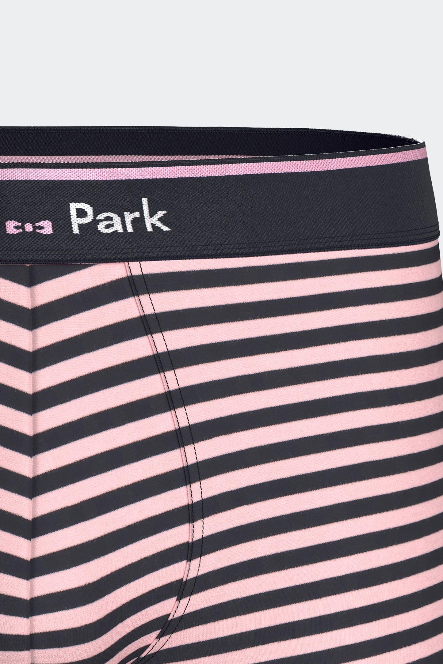 Lot de 3 boxers en jersey de coton stretch unis et rayés marine et rose