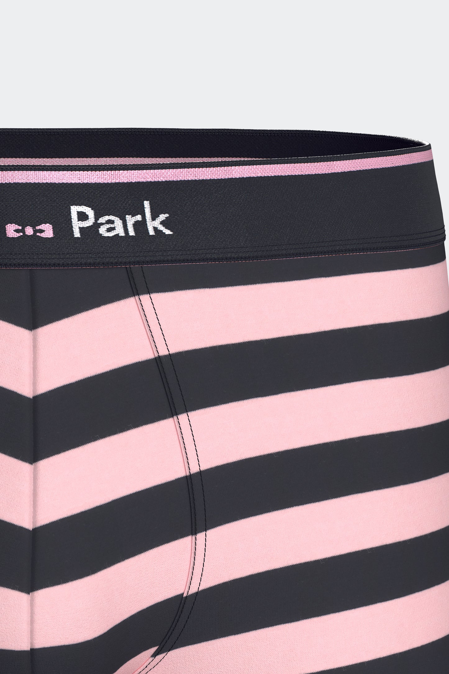 Lot de 3 boxers en jersey de coton stretch unis et rayés marine et rose