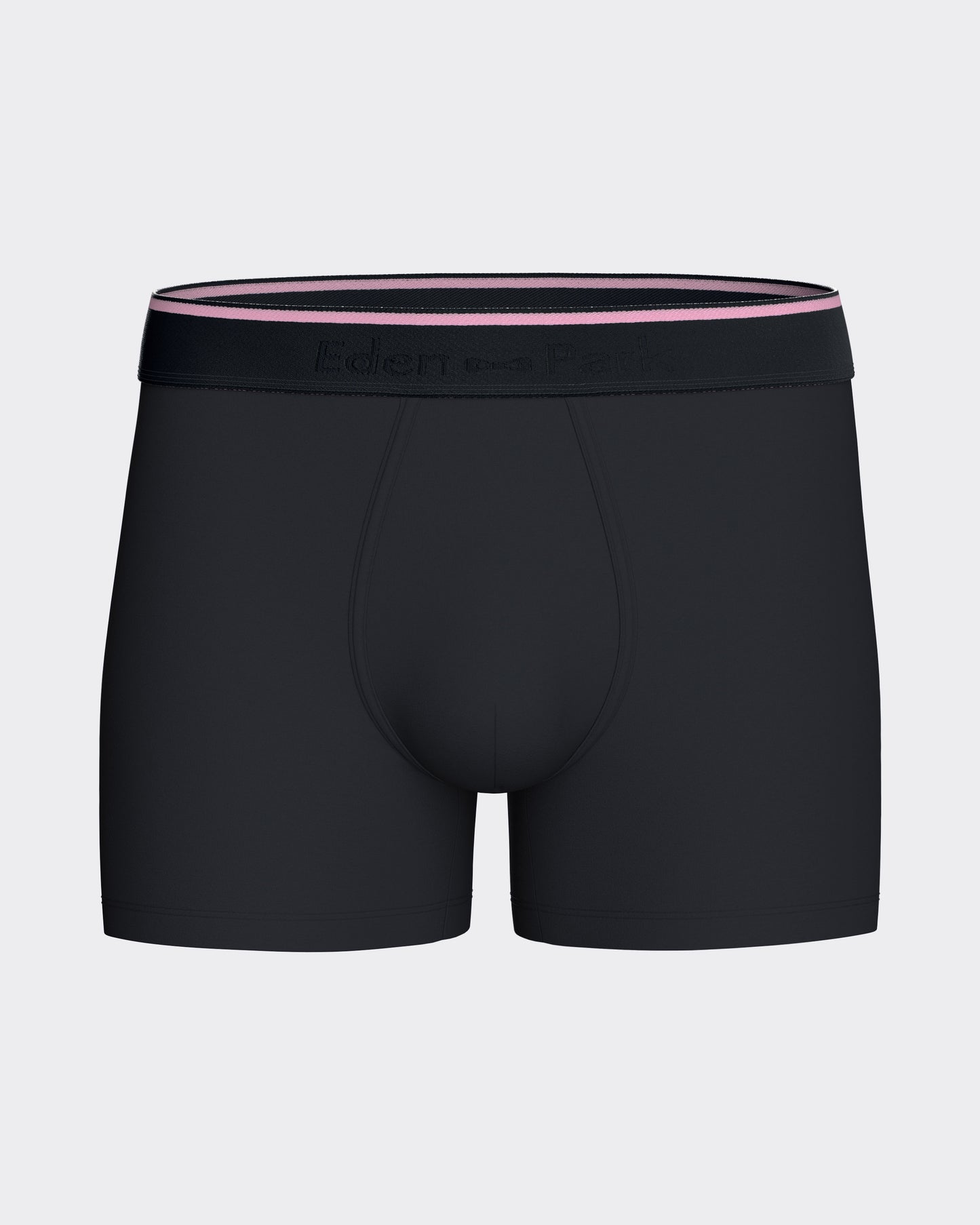 Pack of two boxers in plain navy stretch cotton jersey and sky micropatterns 10