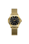 Quartz watch black and gold