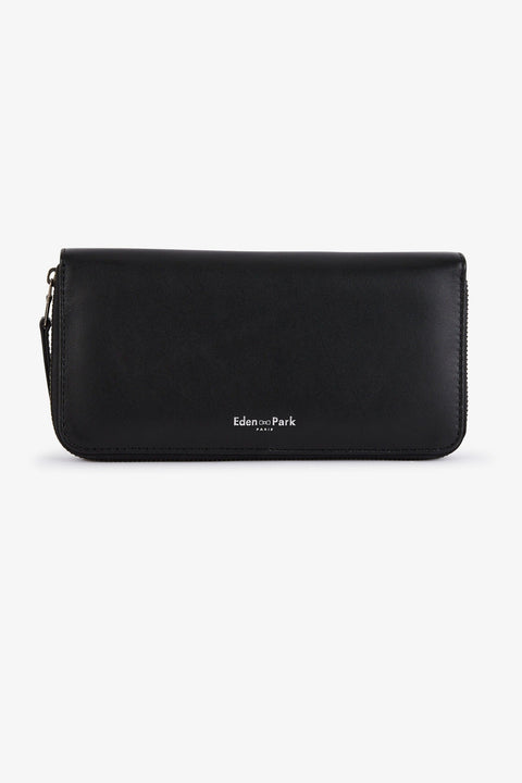 Black rectangular leather wallet - Image 3