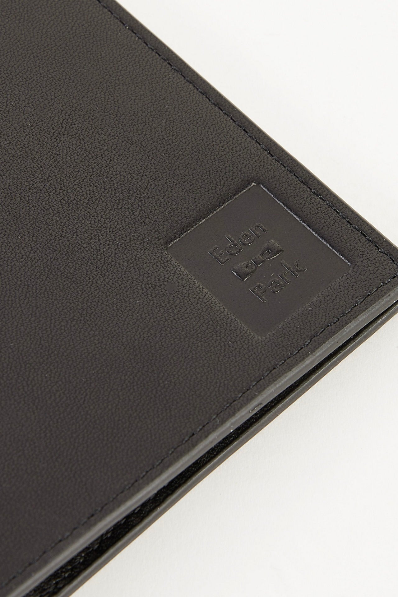 Black leather passport wallet