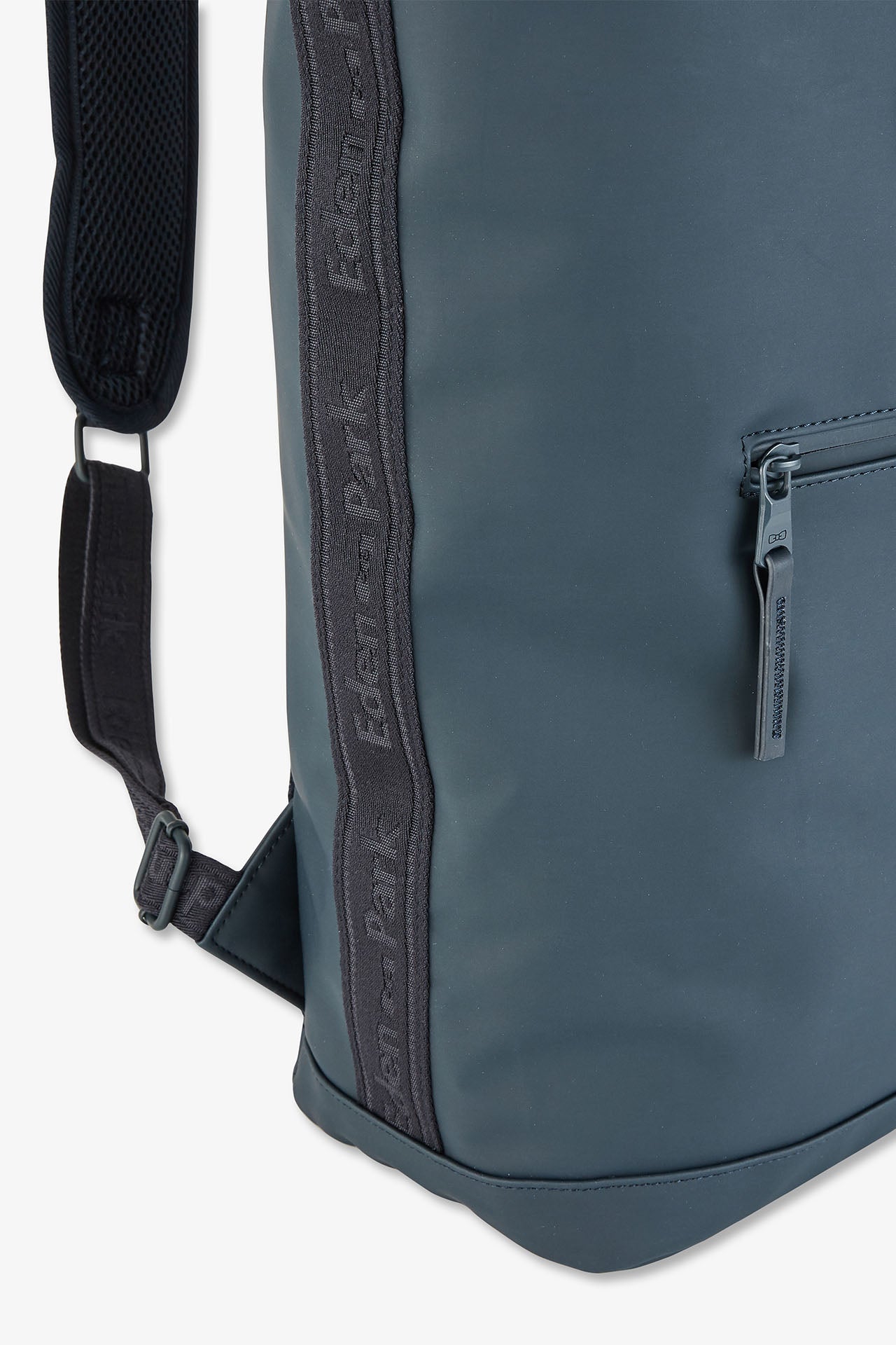 Dark blue rubber rucksack