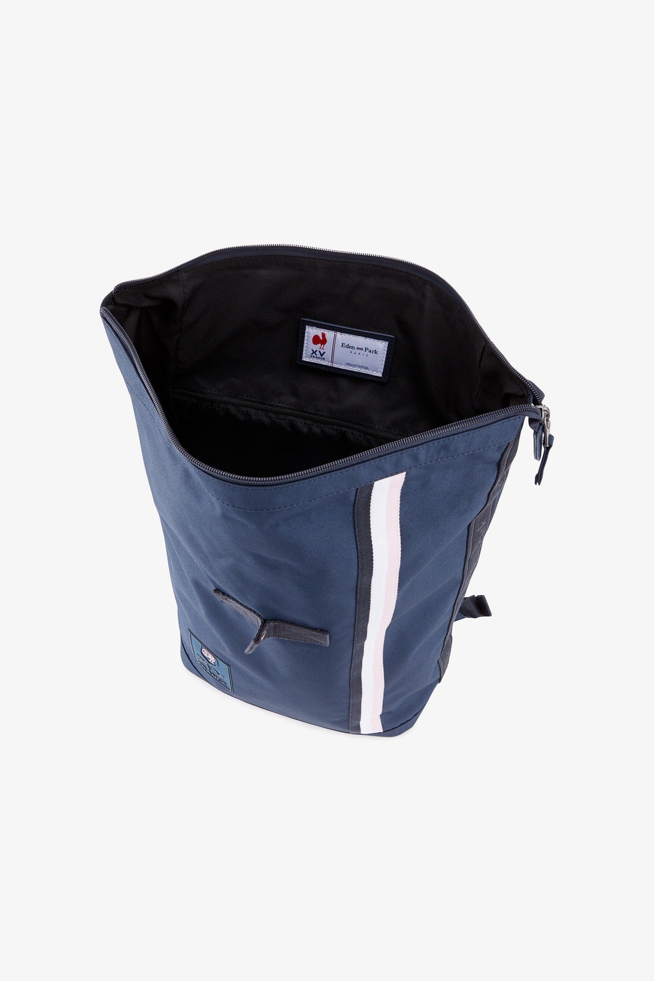 Dark blue rucksack with tricolour France XV band