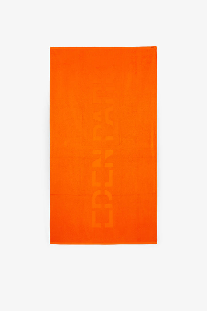 Orange beach towel