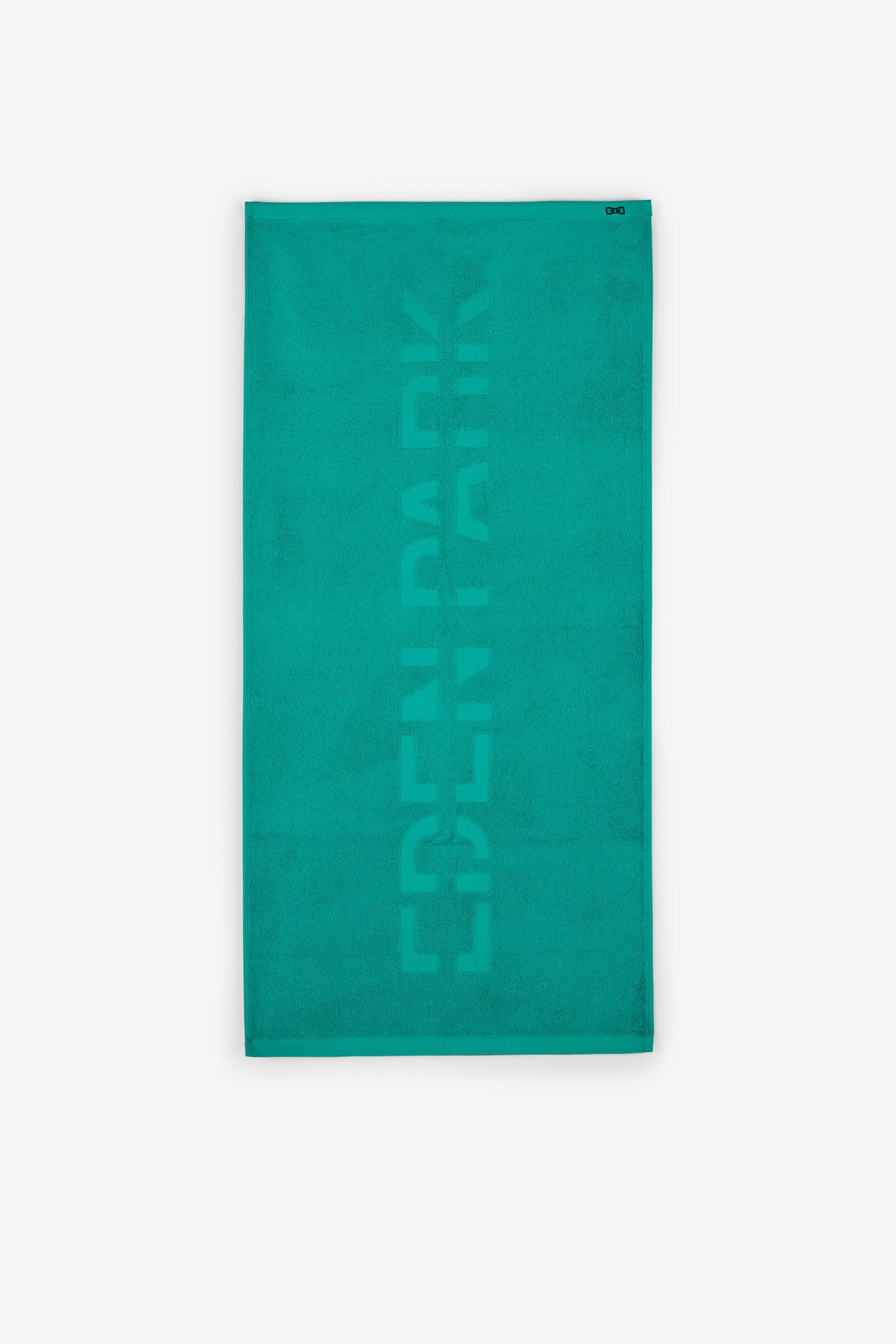 Small green sports towel