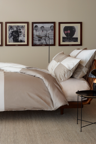 Beige cut and sewn comforter cover - Beau plongeon