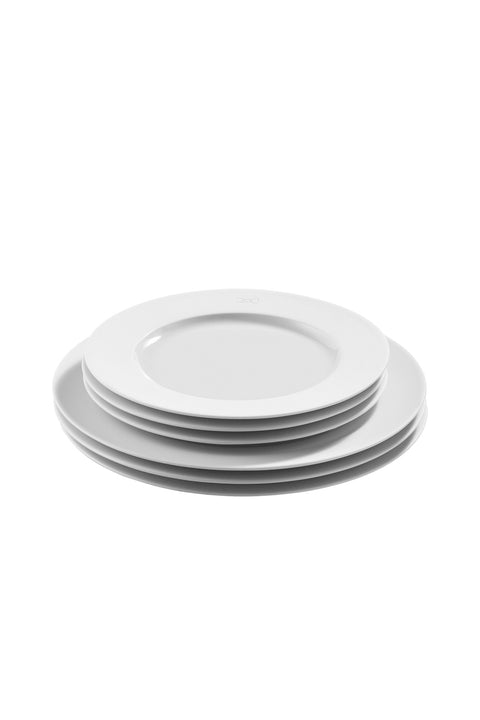 Set of 6 White Limoges porcelain dessert plates - Image 2