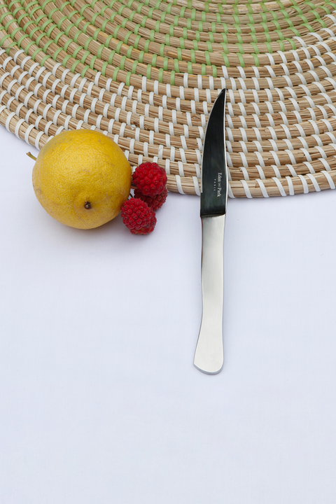 Set of 6 stainless steel table knives - Image 1