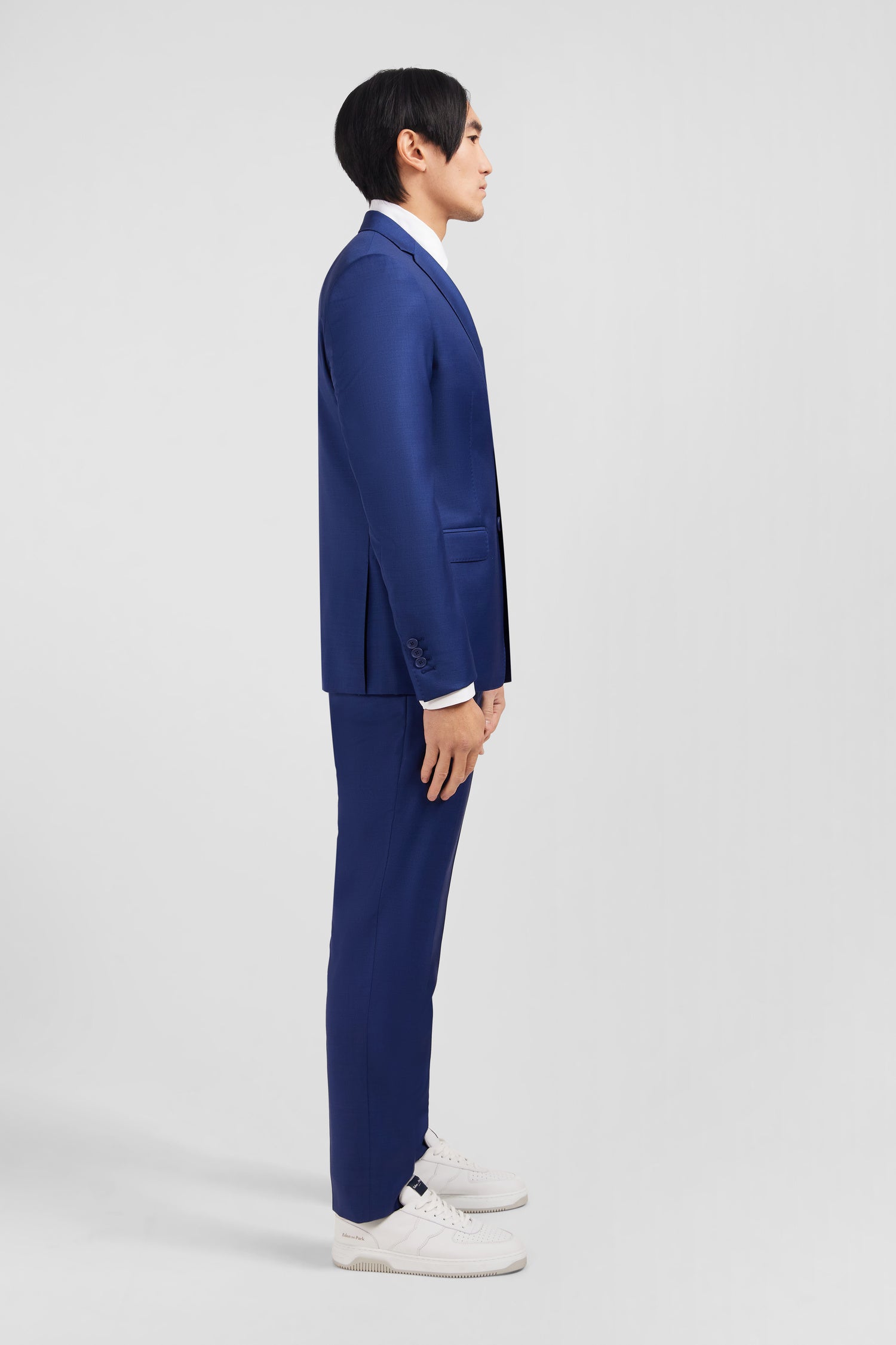 Slim-fit suit in blue wool