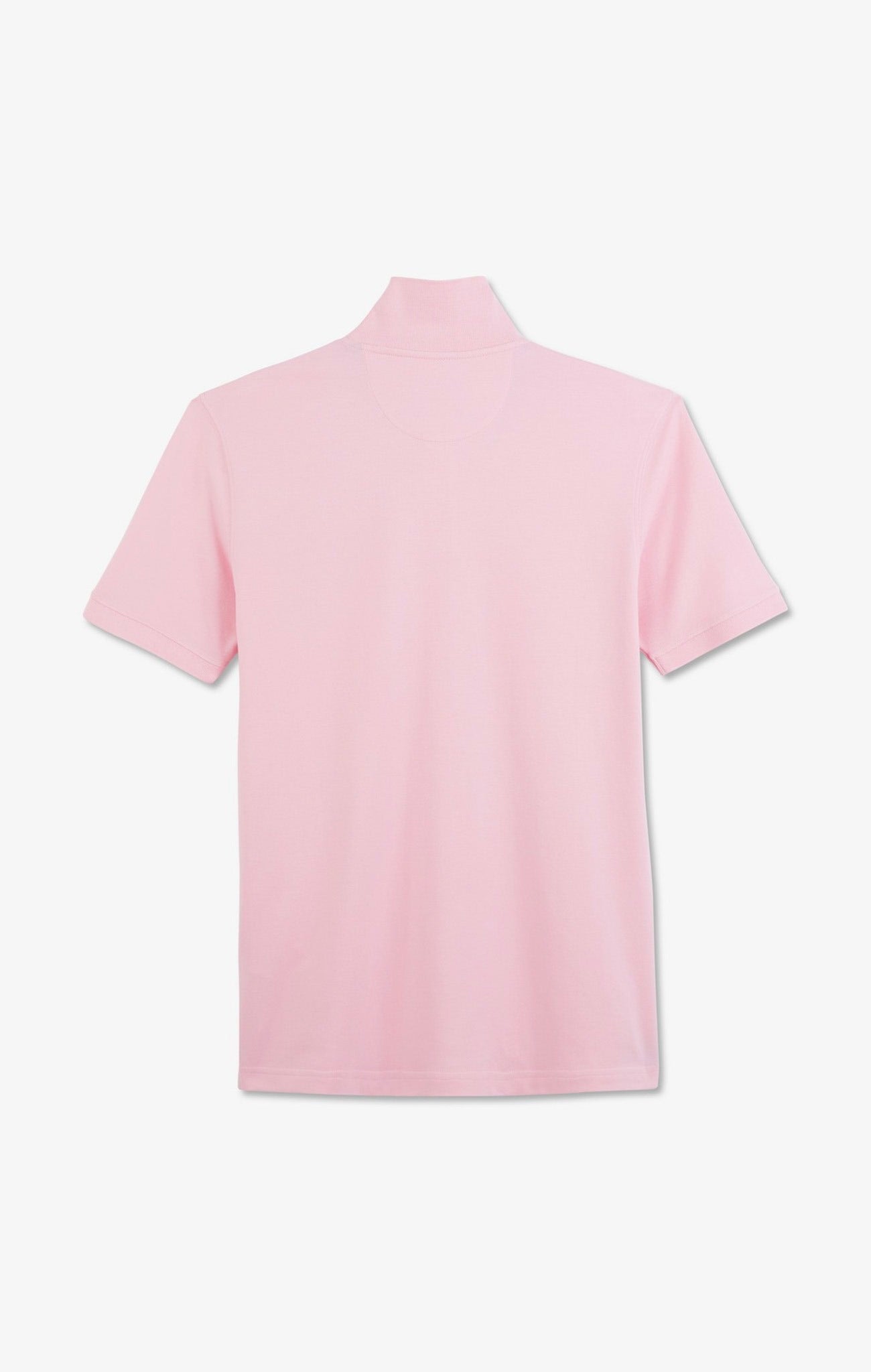 Pink stretch pima cotton polo