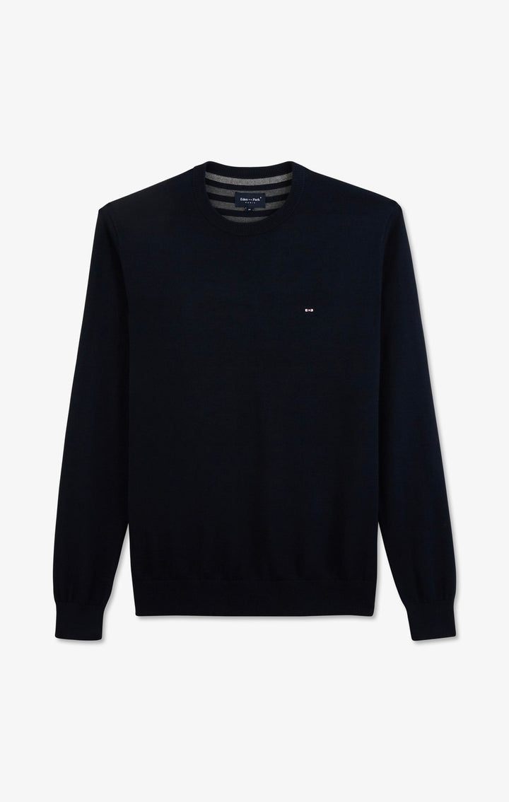 Crew navy blue cotton jumper