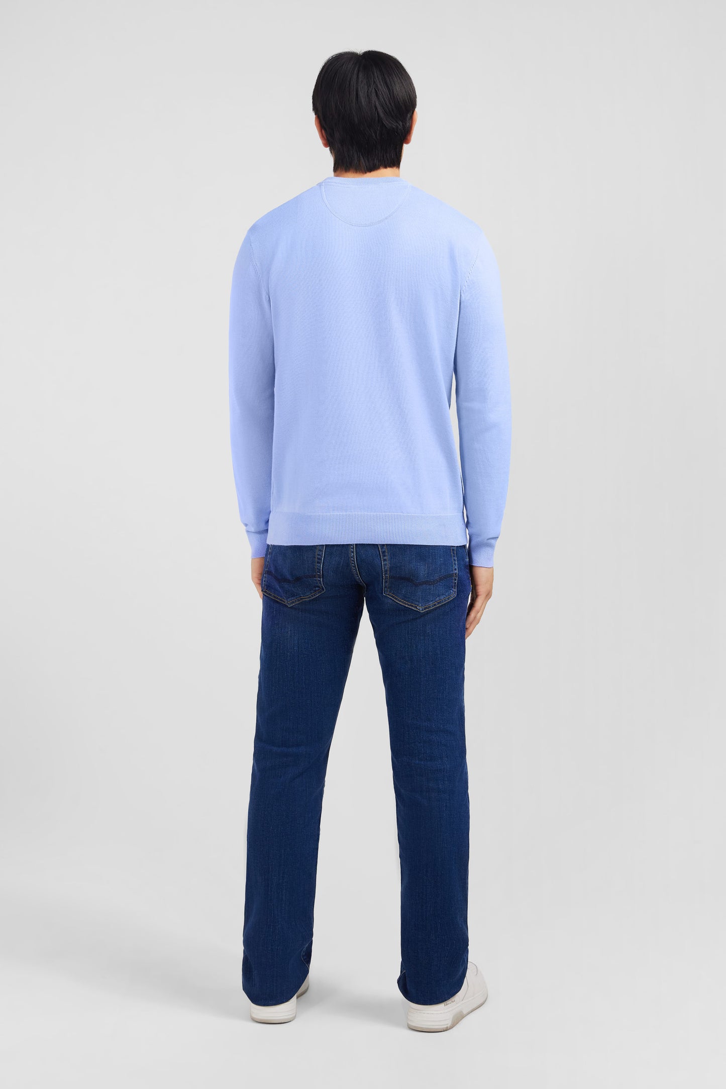 Crew light blue cotton jumper