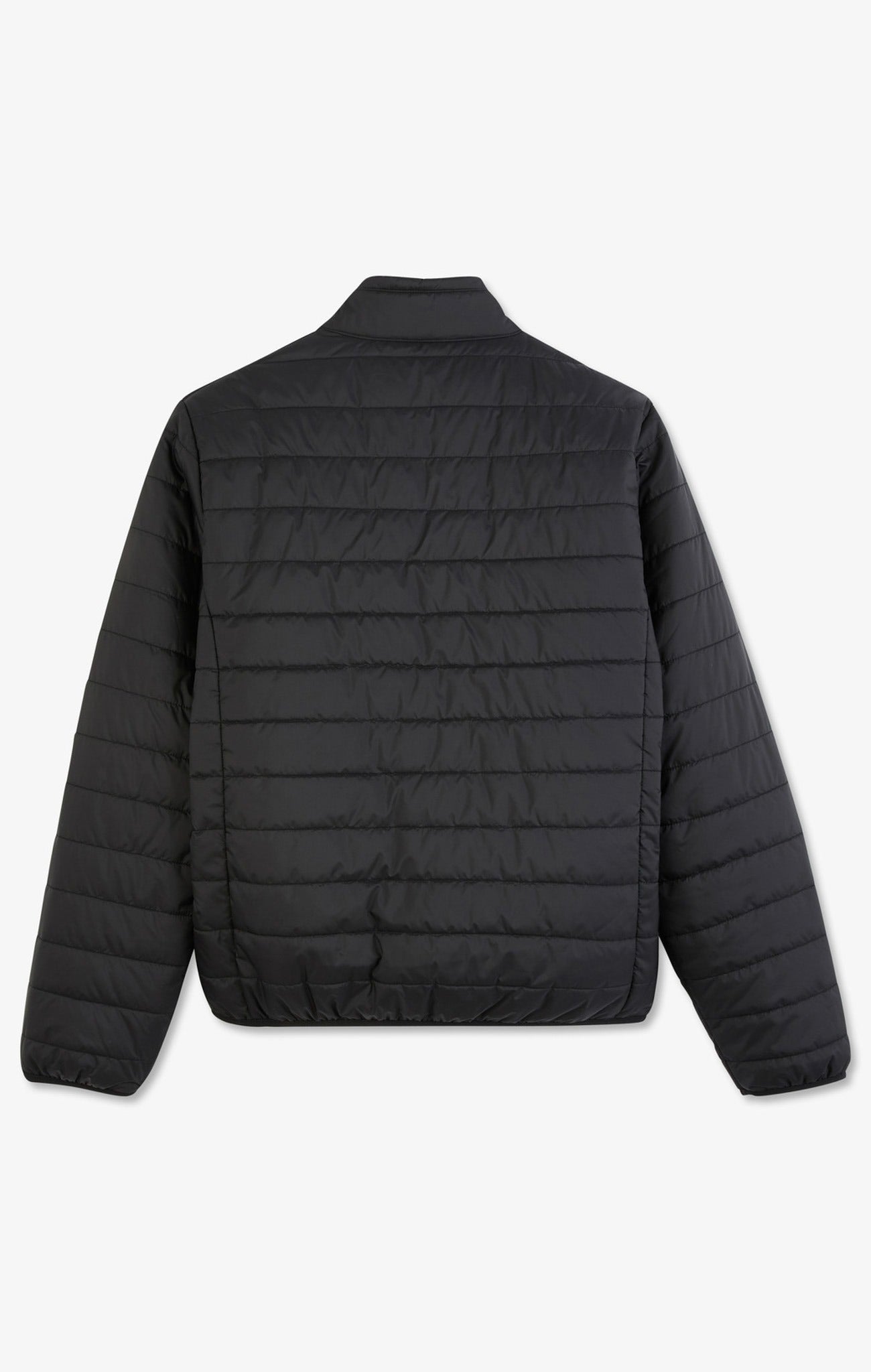 Lightweight, long-sleeved puffa jacket in black