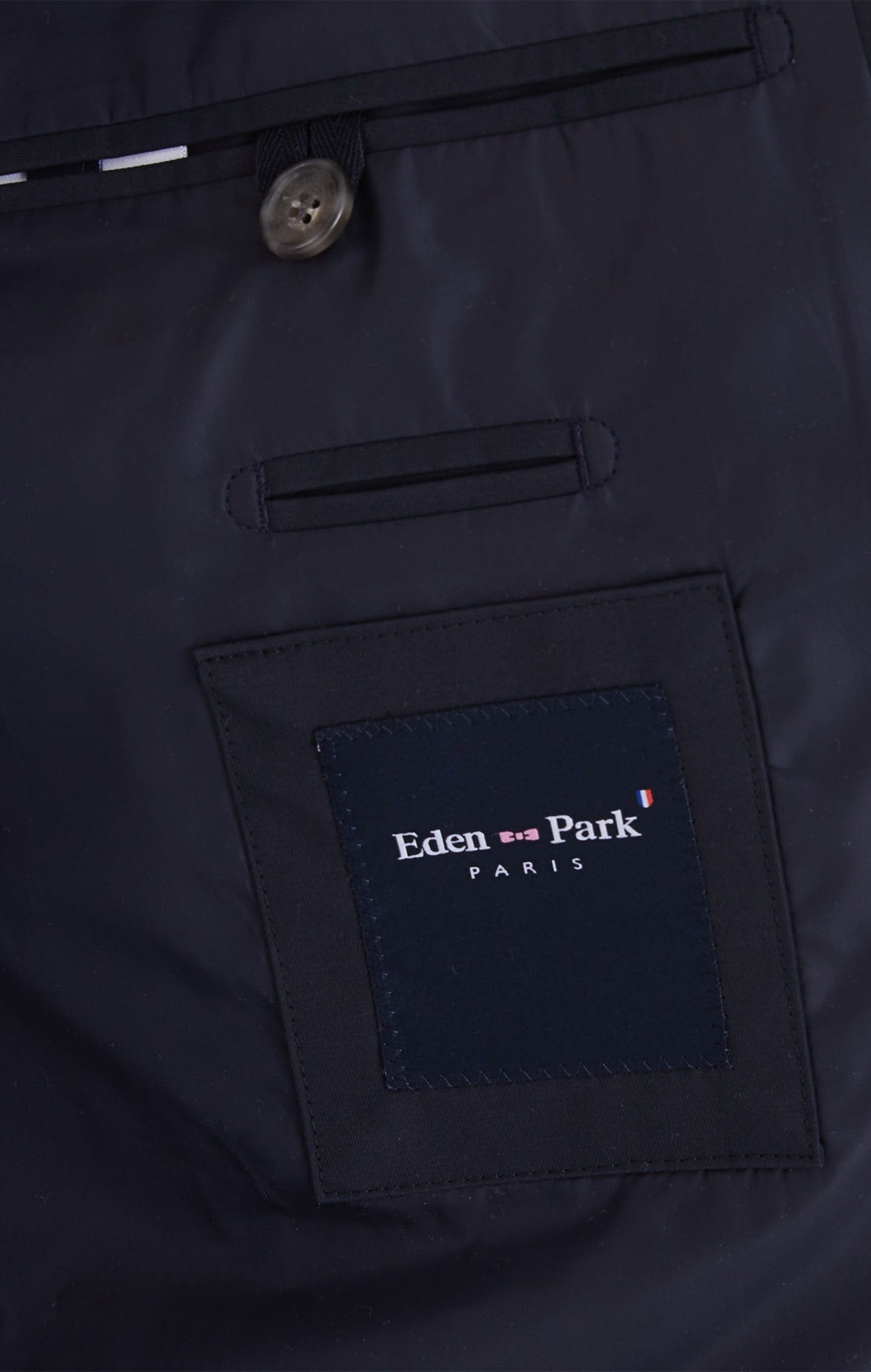 Plain navy raincoat