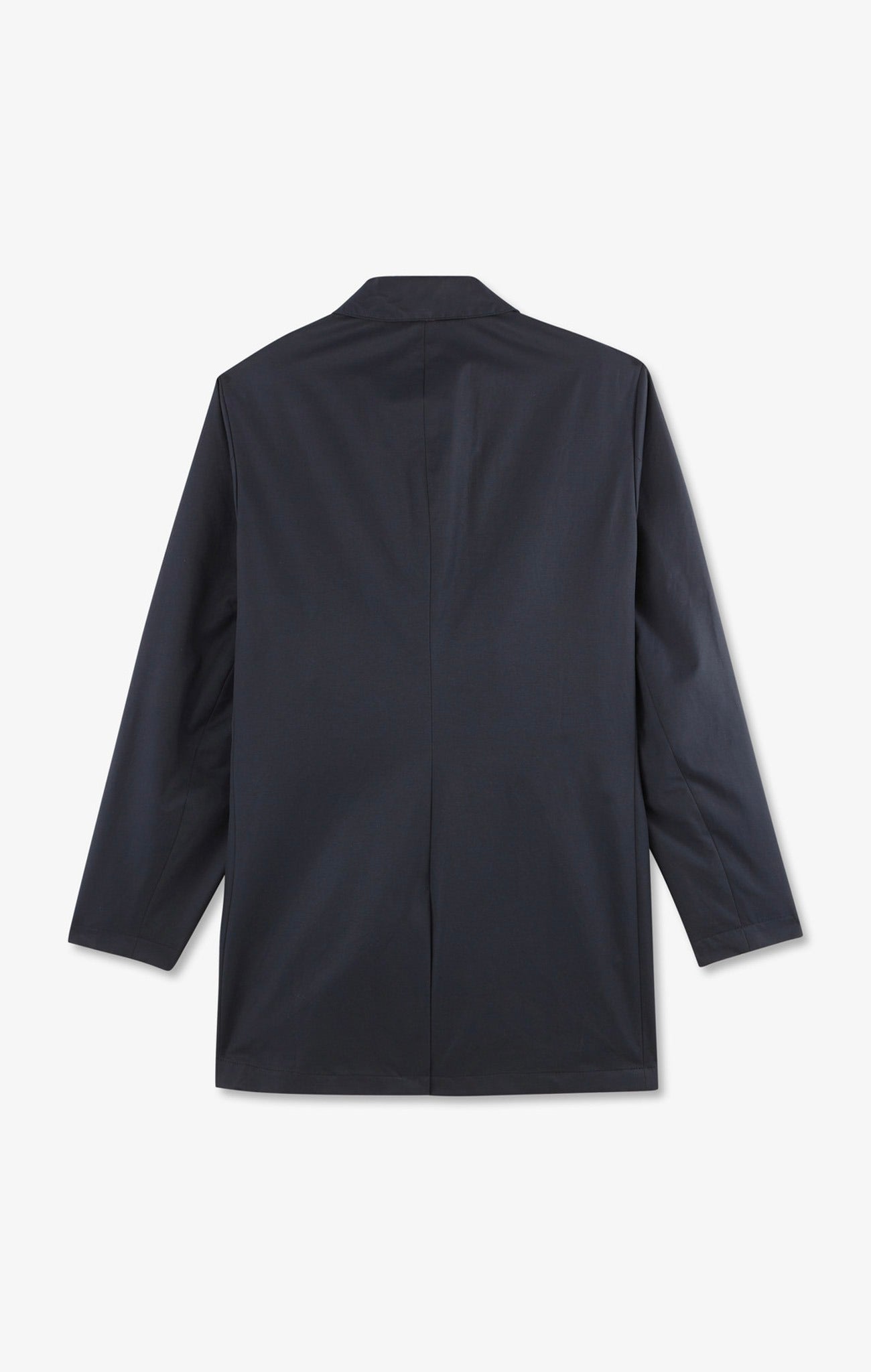 Plain navy raincoat