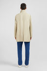Plain beige raincoat