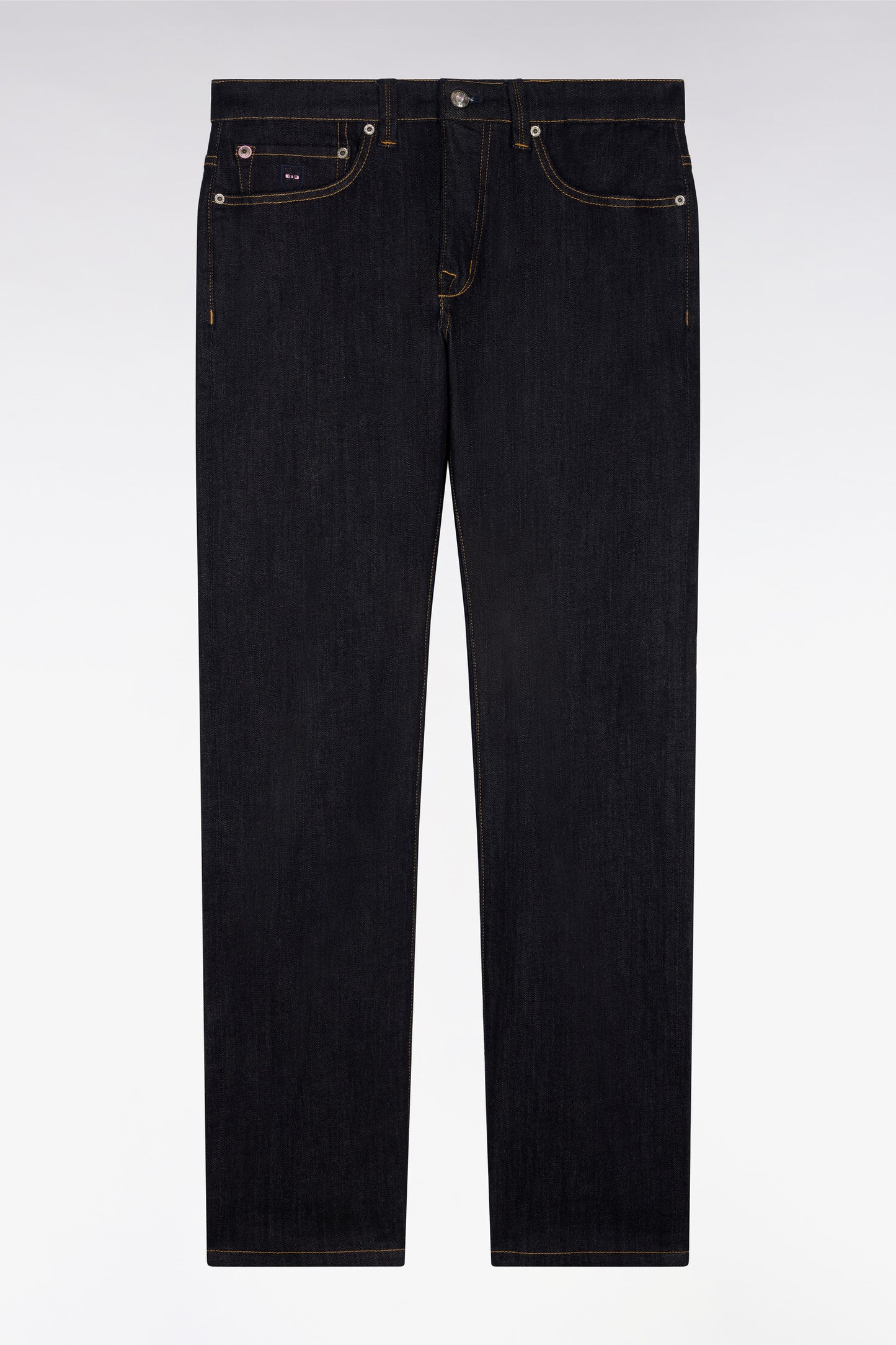 Navy blue jeans in stretch cotton