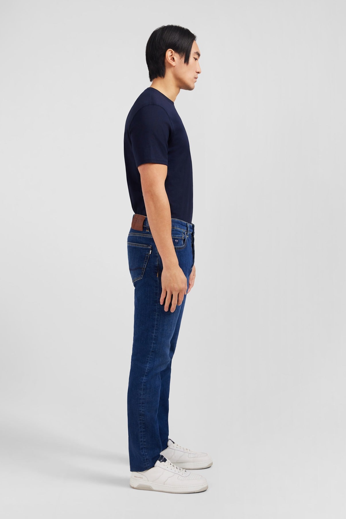 Blue jeans in stretch cotton