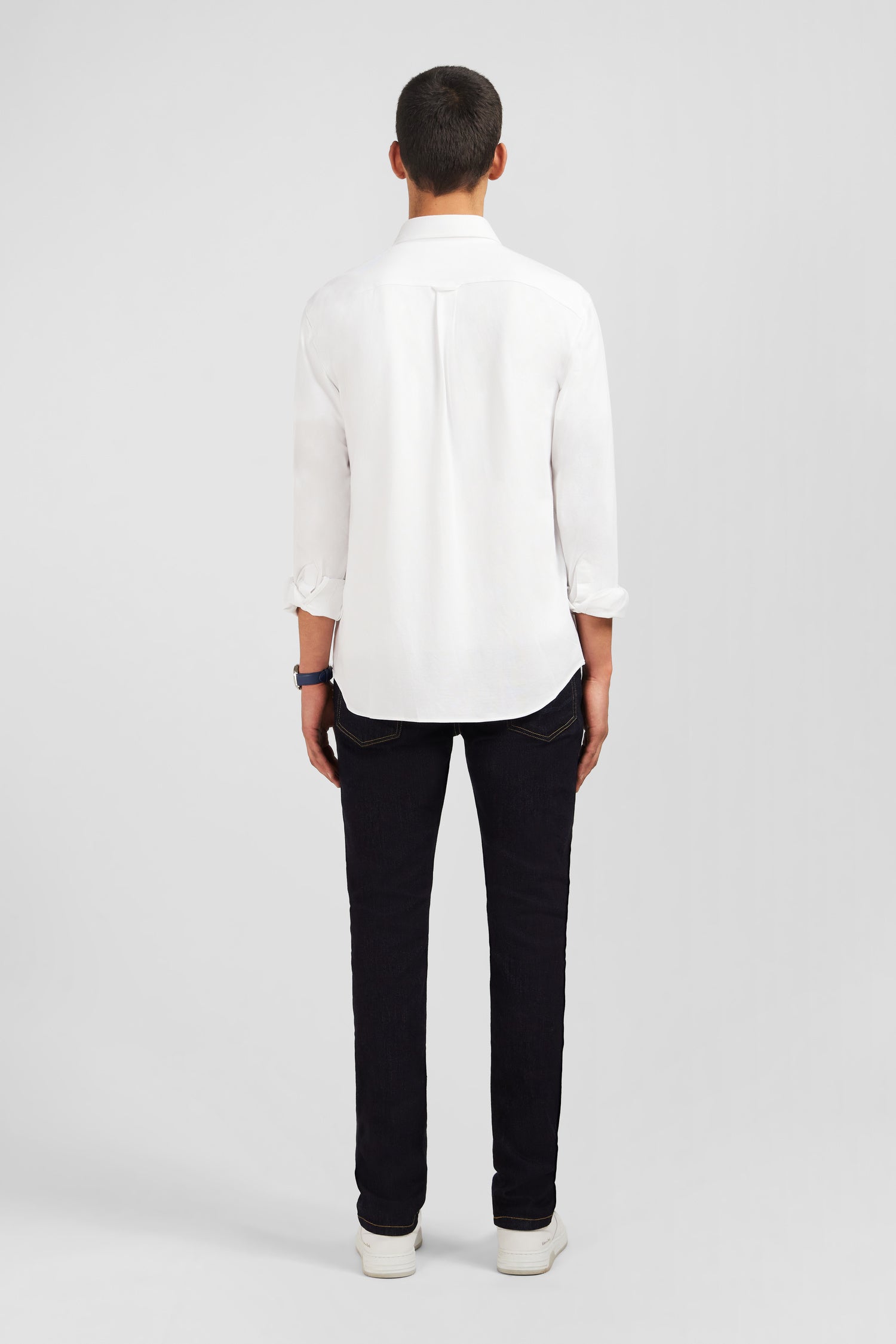 White pinpoint cotton shirt