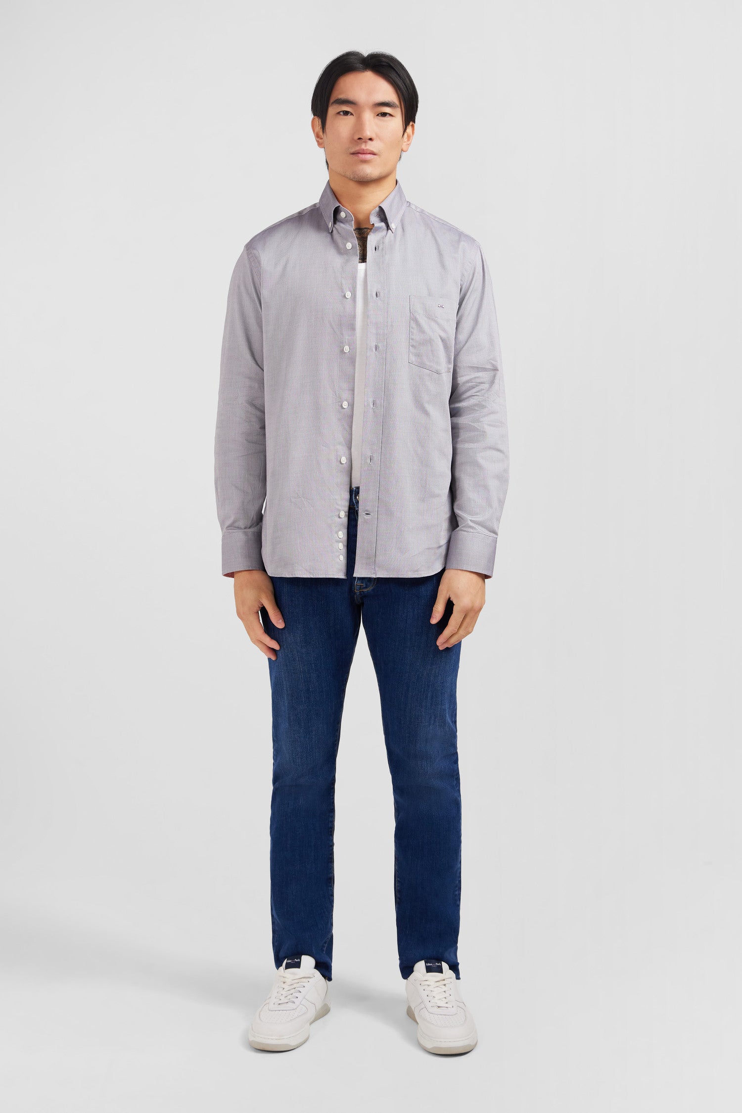 Light grey cotton shirt