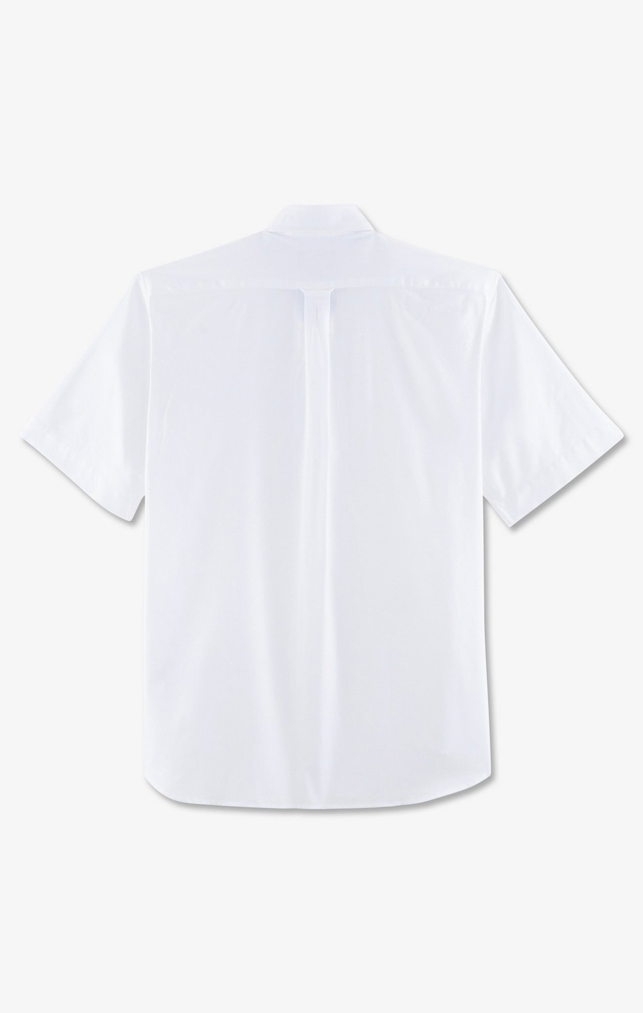 Short sleeved white cotton shirt