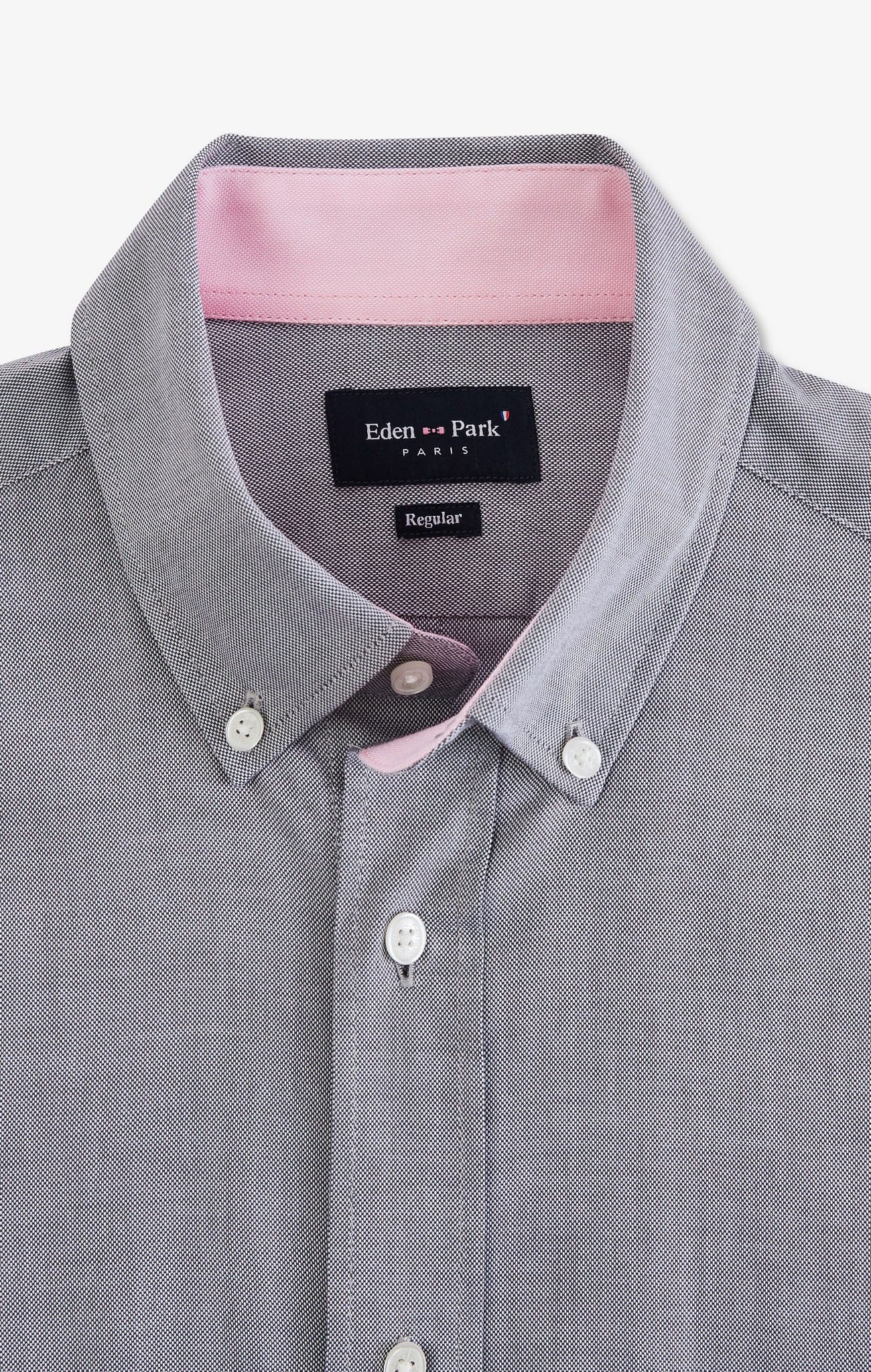 Short sleeved grey cotton shirt