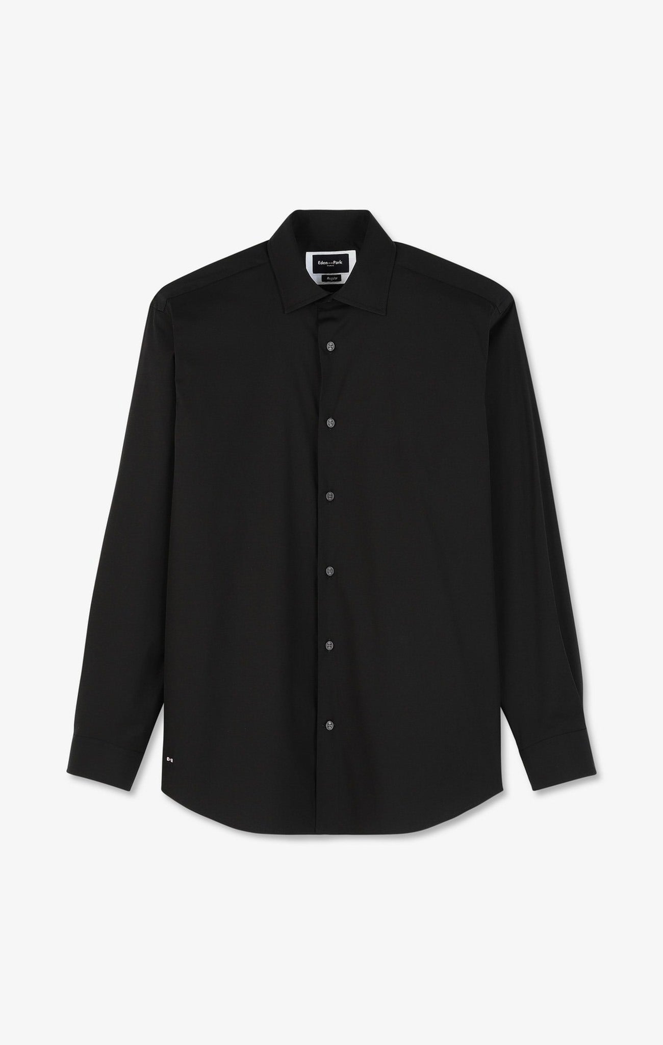 Black shirt in stretch cotton